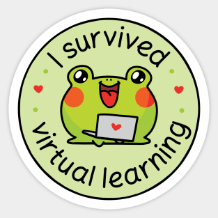 I survived virtual learning Sticker